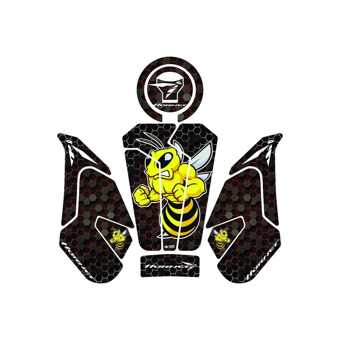 Grippatch Honda Hornet 750 (2025) ile Uyumlu 13 Parça Renkli Tank Pad Set GC42-1