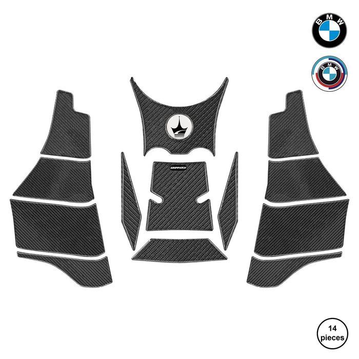 Grippatch BMW GS1300 ADV (2025) ile Uyumlu Kaydırmaz 6D Karbon 14 Parça Tank Pad Seti GC64
