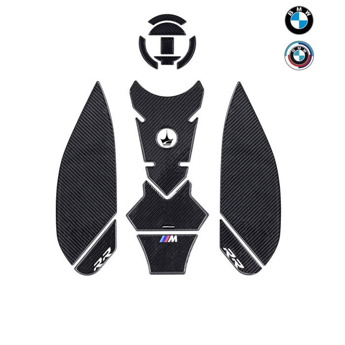 Grippatch BMW S1000RR (2023-2025) ile Uyumlu 6D Karbon Tank Pad Seti GC43-DK