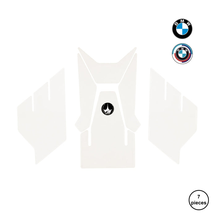 Grippatch BMW S1000XR (2023) ile Uyumlu Kaydırmaz Şeffaf 7 Parça Tank Pad Seti GT44