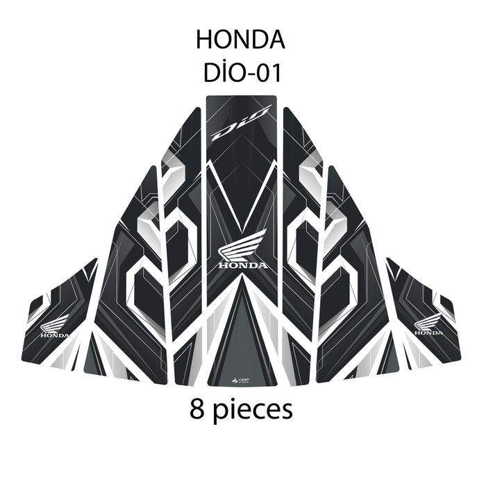 Grippatch Honda Dio ile Uyumlu Renkli Tank Pad GC22-1