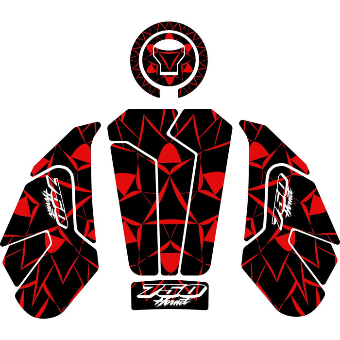 Grippatch Honda Hornet 750 (2025) ile Uyumlu Tank Pad Seti GC42-K