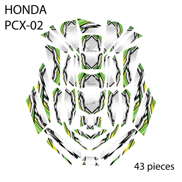 Grippatch Honda PCX 125 (2025) ile Uyumlu 43 Parça Tank Pad Seti GC40-B-S