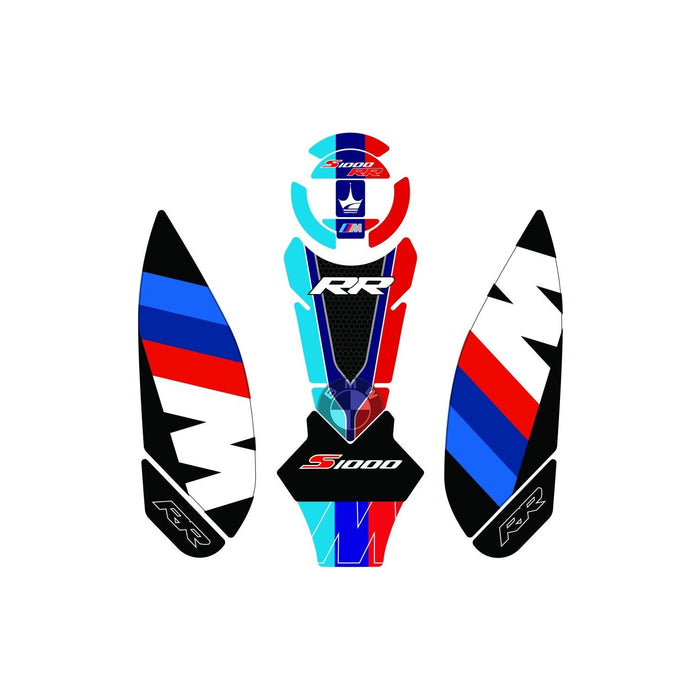 Grippatch BMW S1000RR (2023-2025) ile Uyumlu 12 Parça Renkli Tank Pad Seti GC43-5