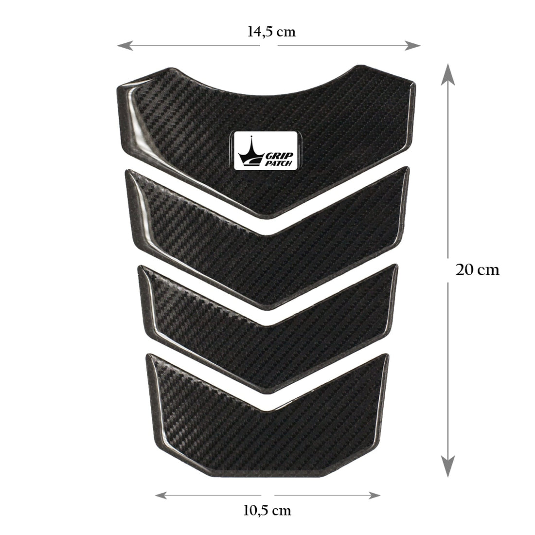 Grippatch Aprilia, KTM, Kawasaki, Suzuki ile Uyumlu Kaydırmaz 6D Karbon Tank Pad GC02