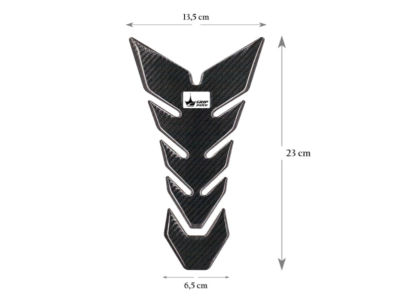 Grippatch Aprilia, KTM, Kawasaki, Suzuki ile Uyumlu Kaydırmaz 6D Karbon Tank Pad GC05