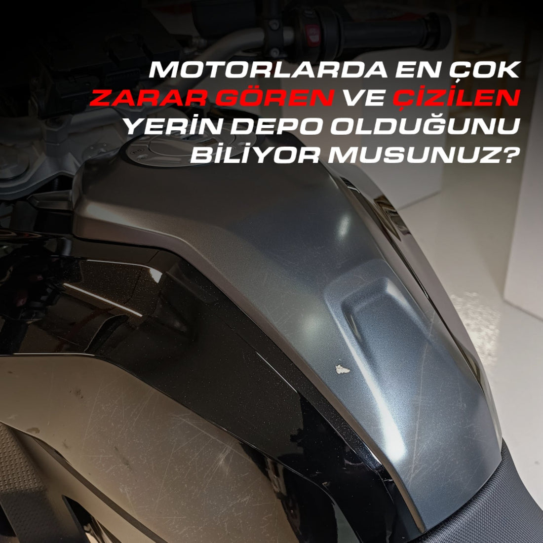 Grippatch Aprilia, KTM, Kawasaki, Suzuki ile Uyumlu Kaydırmaz 6D Karbon Tank Pad GC05