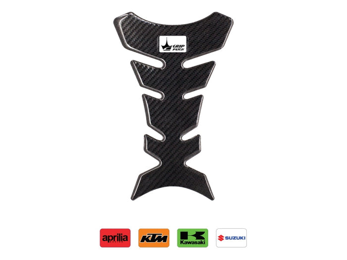 Grippatch Aprilia, KTM, Kawasaki, Suzuki ile Uyumlu Kaydırmaz 6D Karbon Tank Pad GC08