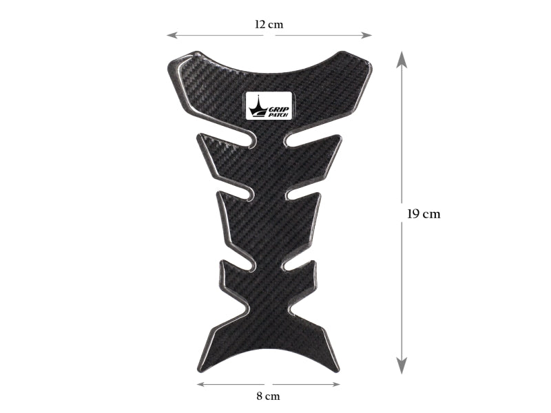 Grippatch Aprilia, KTM, Kawasaki, Suzuki ile Uyumlu Kaydırmaz 6D Karbon Tank Pad GC08
