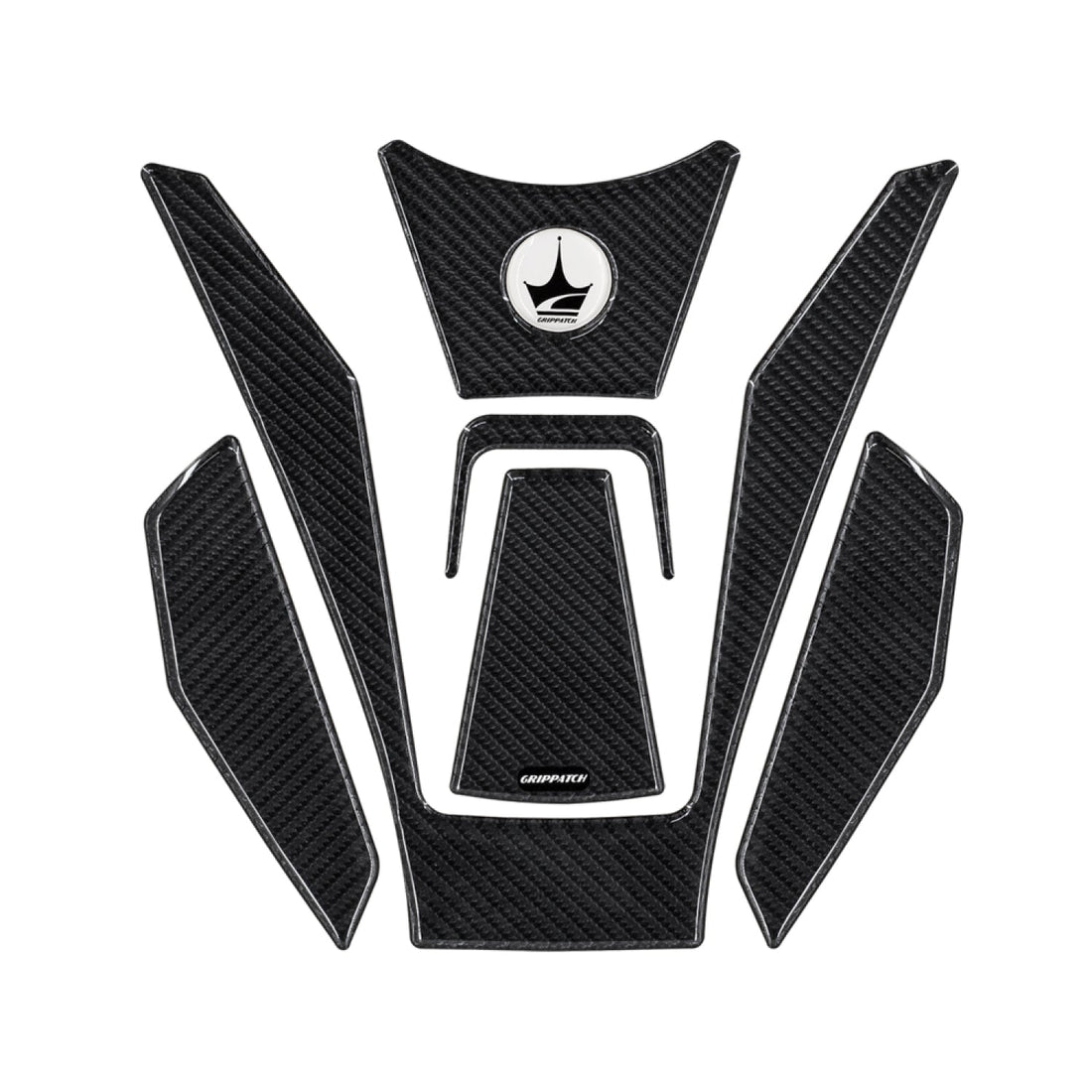 Grippatch BMW F900 XR (2024) ile Uyumlu Kaydırmaz 6D Karbon 15 Parça Tank Pad Seti GC35