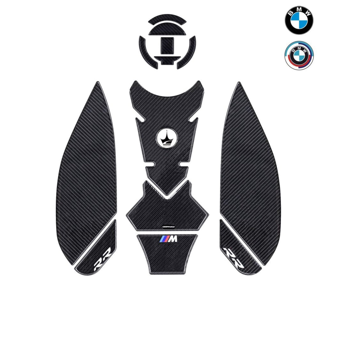 Grippatch BMW S1000RR (2023-2025) ile Uyumlu 6D Karbon Tank Pad Seti GC43-DK