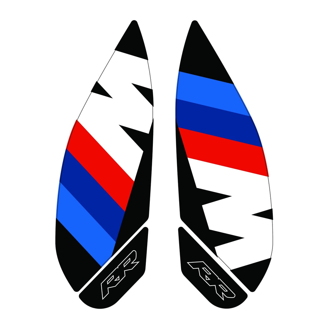 Grippatch BMW S1000RR / M1000RR (2023-2025) ile Uyumlu Renkli Yan Tank Pad GC43-Y2