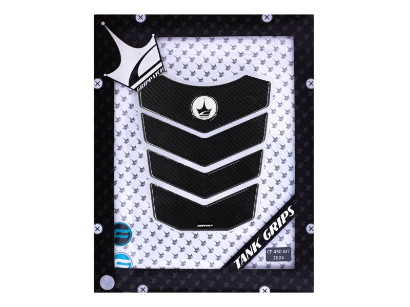 Grippatch CF Moto 450 MT (2024) ile Uyumlu Kaydırmaz 6D Karbon 24 Parça Tank Pad Seti GC39