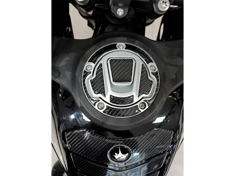Grippatch CF Moto 450 MT (2024) ile Uyumlu Kaydırmaz 6D Karbon 24 Parça Tank Pad Seti GC39