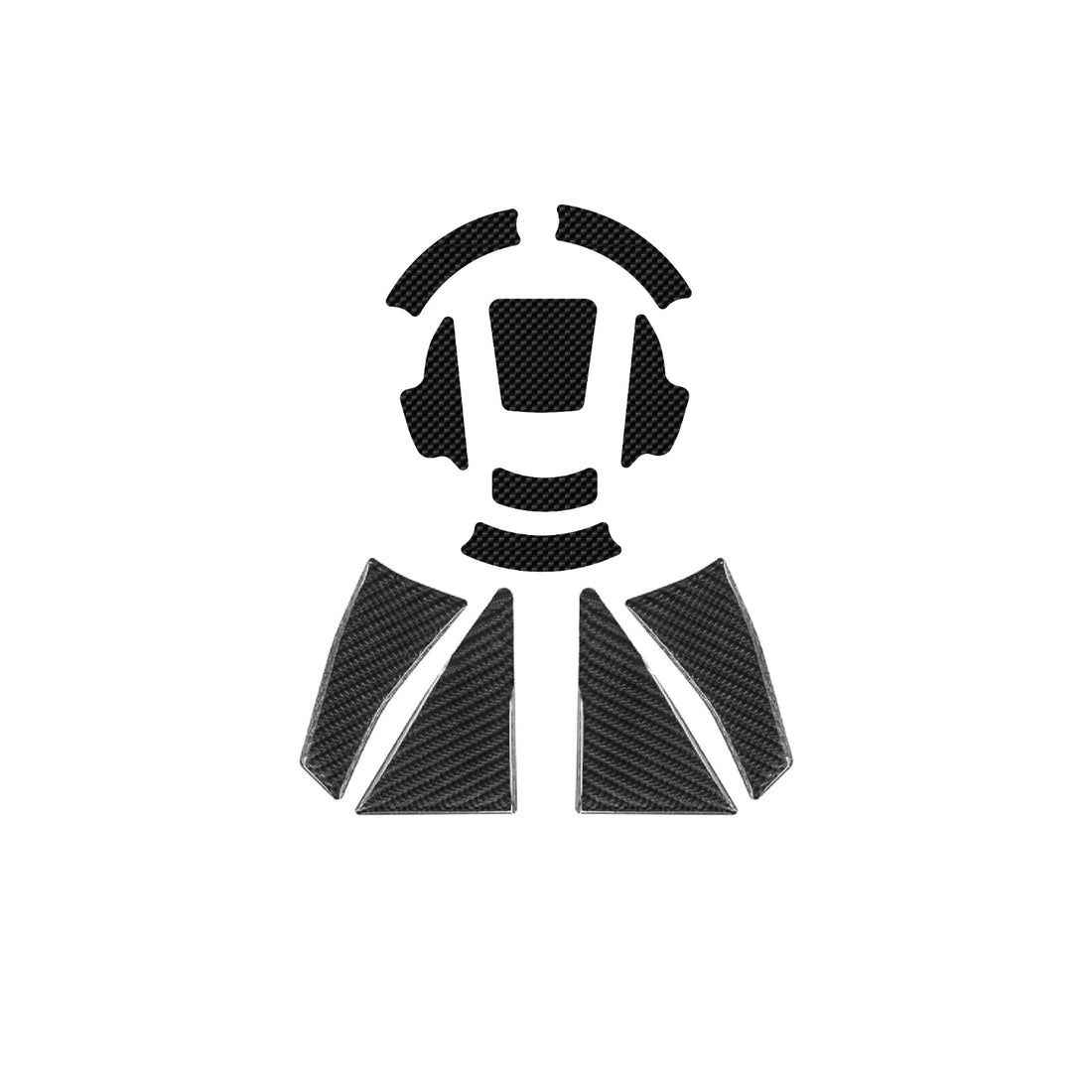 Grippatch CF Moto 450 MT (2024) ile Uyumlu Ultimate Kaydırmaz 24 Parça Tank Pad Seti GTC02