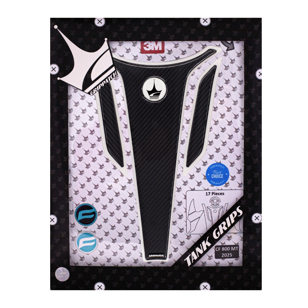 Grippatch CF Moto 800 MT (2025) ile Uyumlu Ultimate Kaydırmaz 19 Parça Tank Pad Seti GTC04