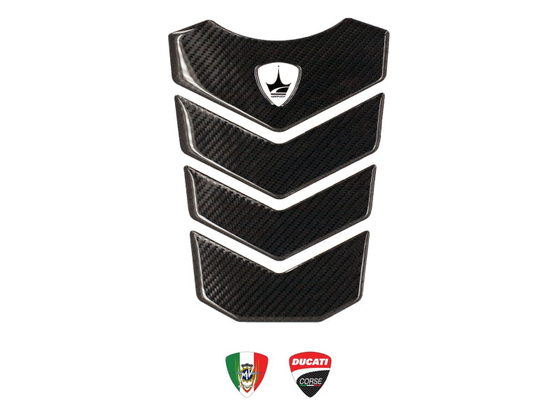 Grippatch Ducati, MV Agusta ile Uyumlu 6D Karbon Tank Pad GC02