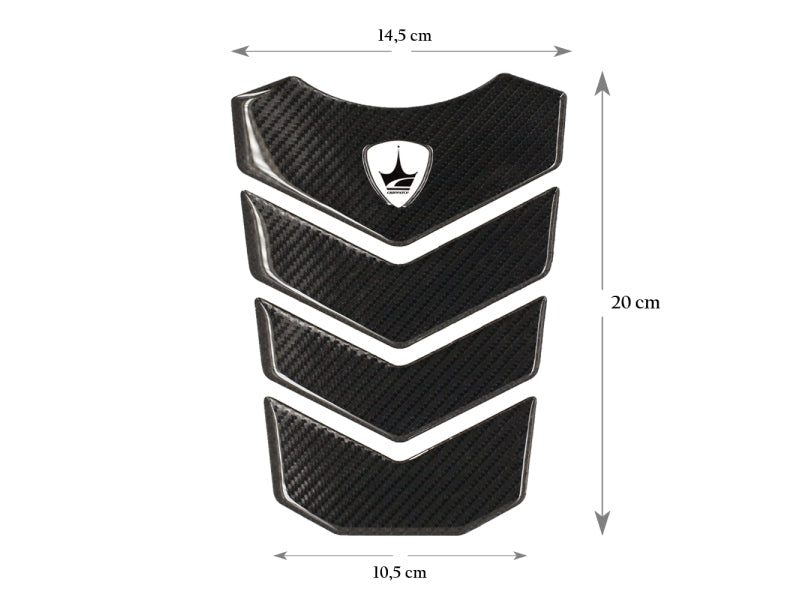Grippatch Ducati, MV Agusta ile Uyumlu 6D Karbon Tank Pad GC02