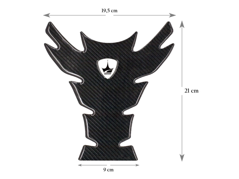 Grippatch Ducati, MV Agusta ile Uyumlu 6D Karbon Tank Pad GC03