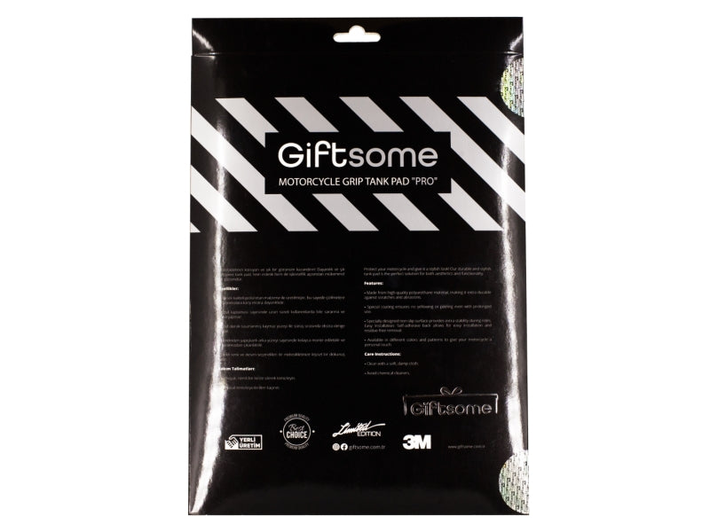 Grippatch Ducati, MV Agusta ile Uyumlu 6D Karbon Tank Pad GC04