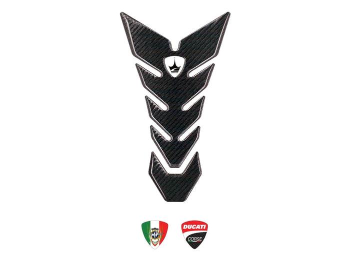 Grippatch Ducati, MV Agusta ile Uyumlu 6D Karbon Tank Pad GC05