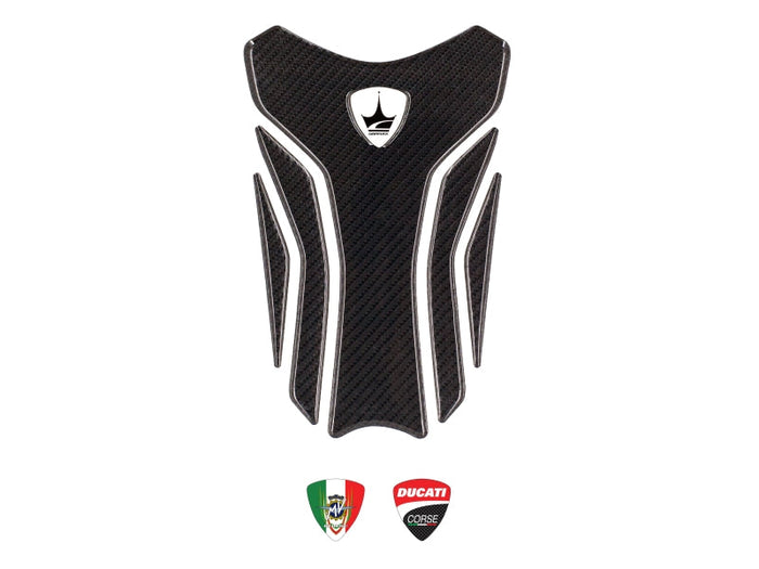 Grippatch Ducati, MV Agusta ile Uyumlu 6D Karbon Tank Pad GC07