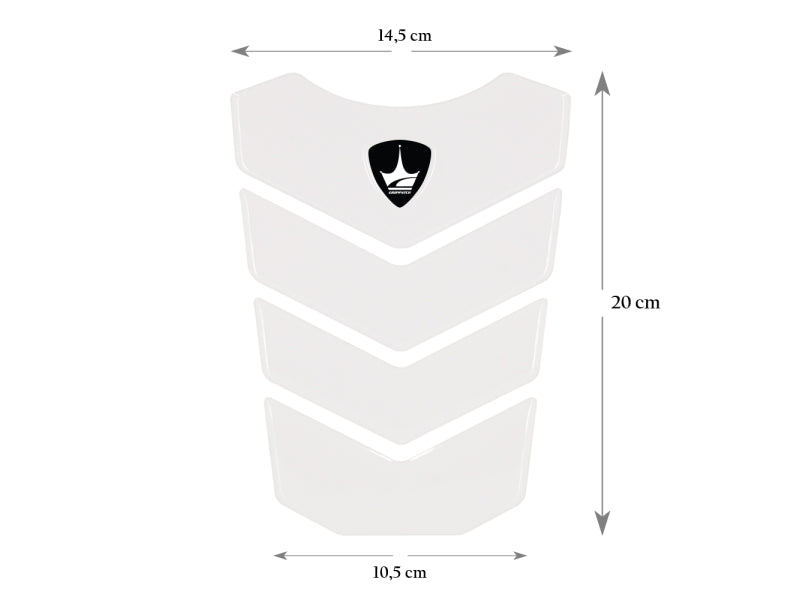 Grippatch Ducati, MV Agusta ile Uyumlu Kaydırmaz Şeffaf Tank Pad GT02