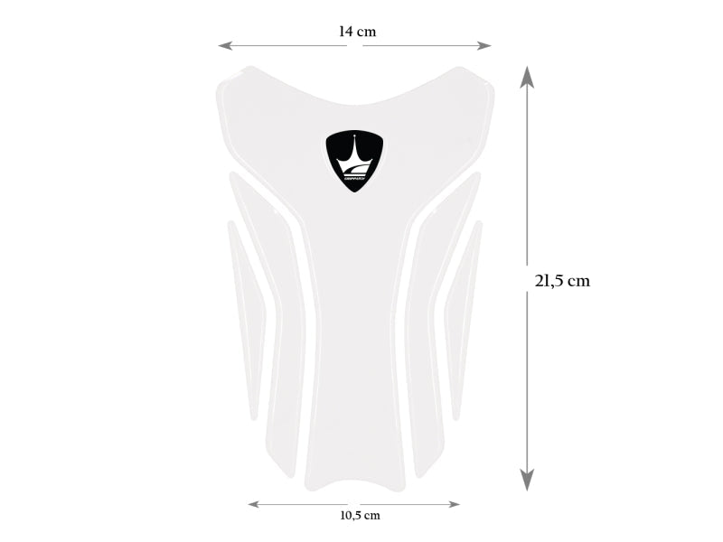 Grippatch Ducati, MV Agusta ile Uyumlu Kaydırmaz Şeffaf Tank Pad GT07