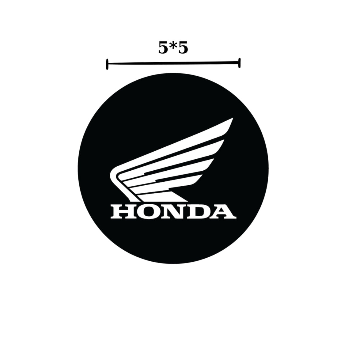 Grippatch Honda 5x5 cm Premium Damla Logo – 2’li Poliüretan 3D Logo-Amblem Seti