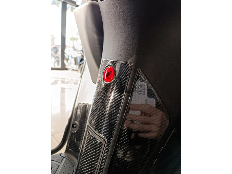 Grippatch Honda Activa 125 (2023) ile Uyumlu Kaydırmaz 6D Karbon 9 Parça Tank Pad Seti GC24