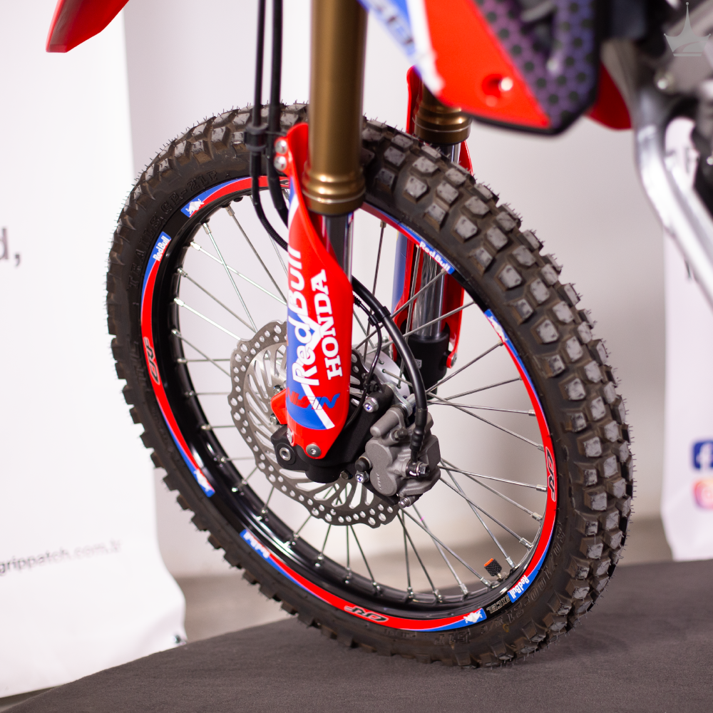Grippatch Honda CRF250 (2025) ile Uyumlu Kaydırmaz 6D Karbon 14 Parça Tank Pad Seti GC76