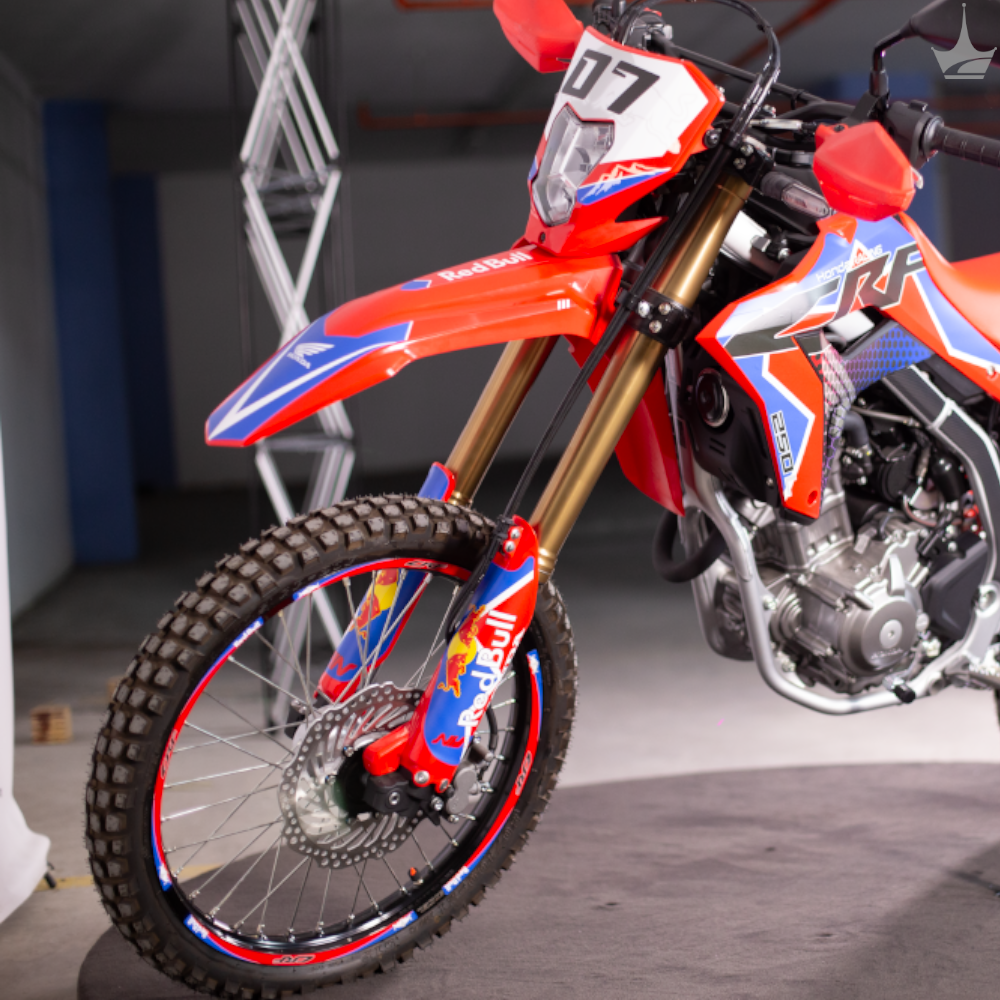 Grippatch Honda CRF250 (2025) ile Uyumlu Kaydırmaz 6D Karbon 14 Parça Tank Pad Seti GC76
