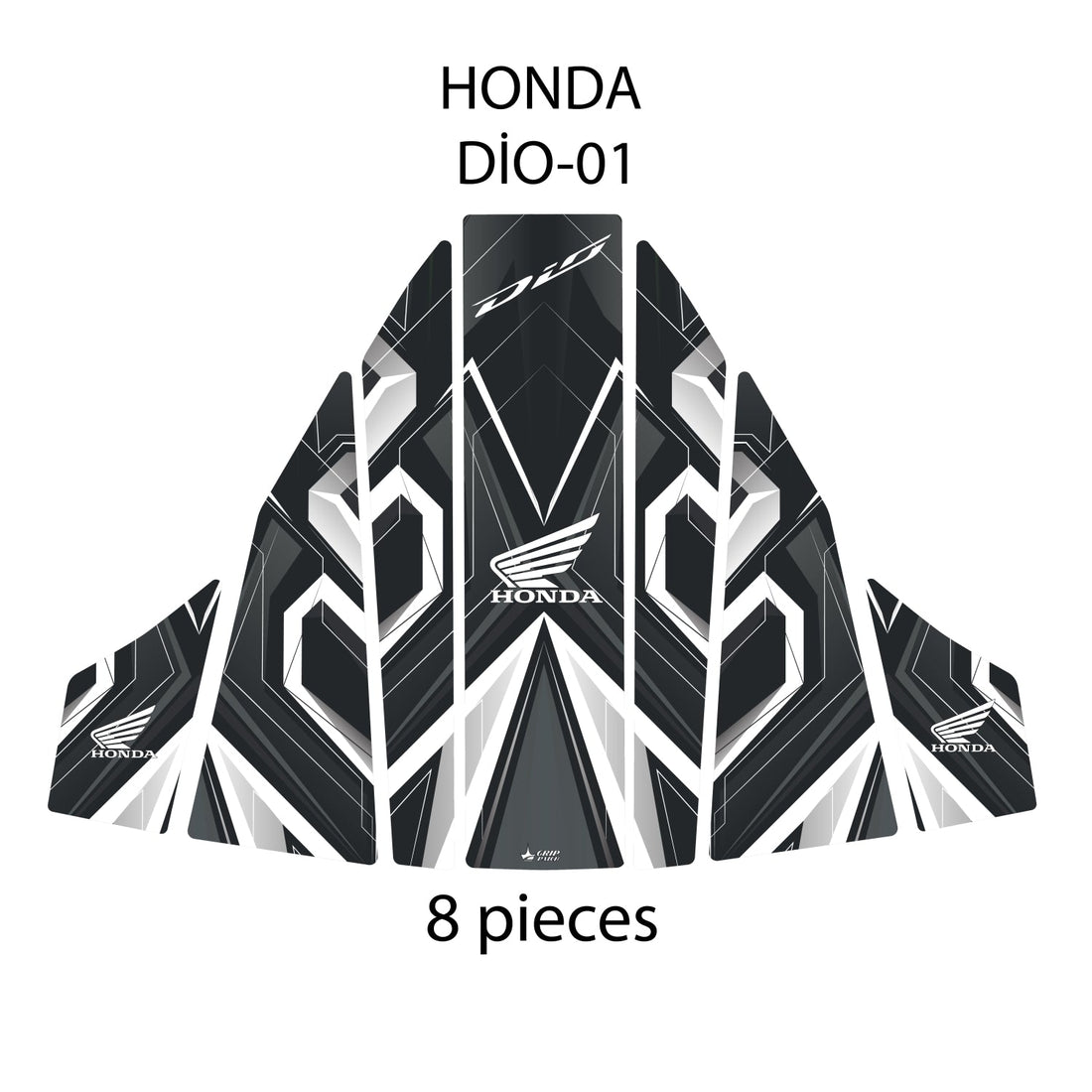 Grippatch Honda Dio ile Uyumlu Renkli Tank Pad GC22-1