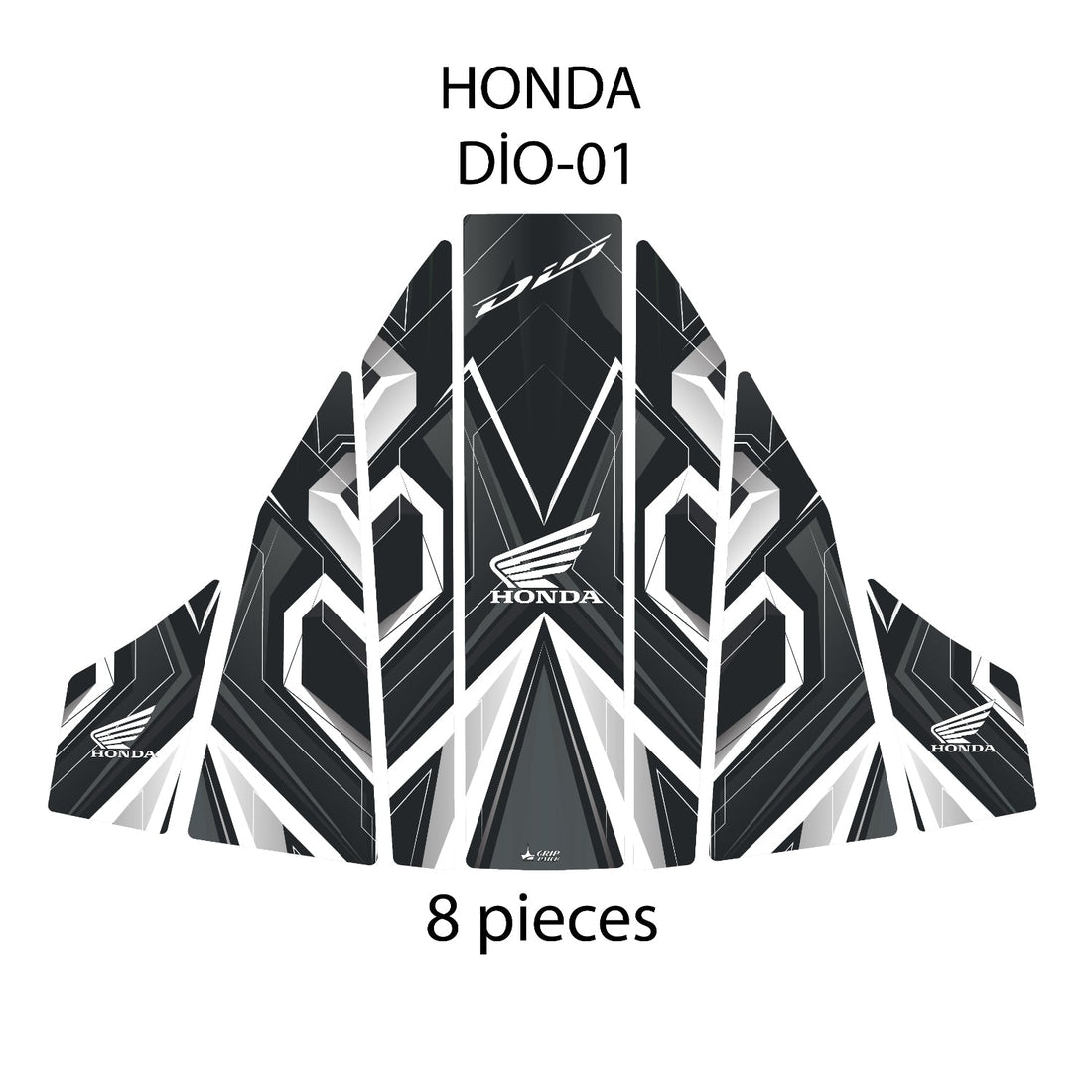 Grippatch Honda Dio ile Uyumlu Renkli Tank Pad GC22-1