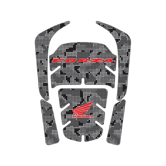 Grippatch Honda Forza-250 (2024-2025) ile Uyumlu Renkli Tank Pad – Depo Koruma Seti GC20-M-1
