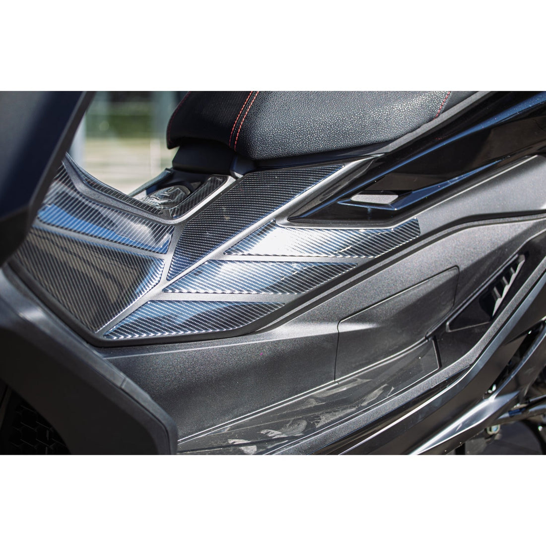 Grippatch Honda Forza - 250 (2025) ile Uyumlu Kaydırmaz 6D Karbon 19 Parça Tank Pad Seti - GC20