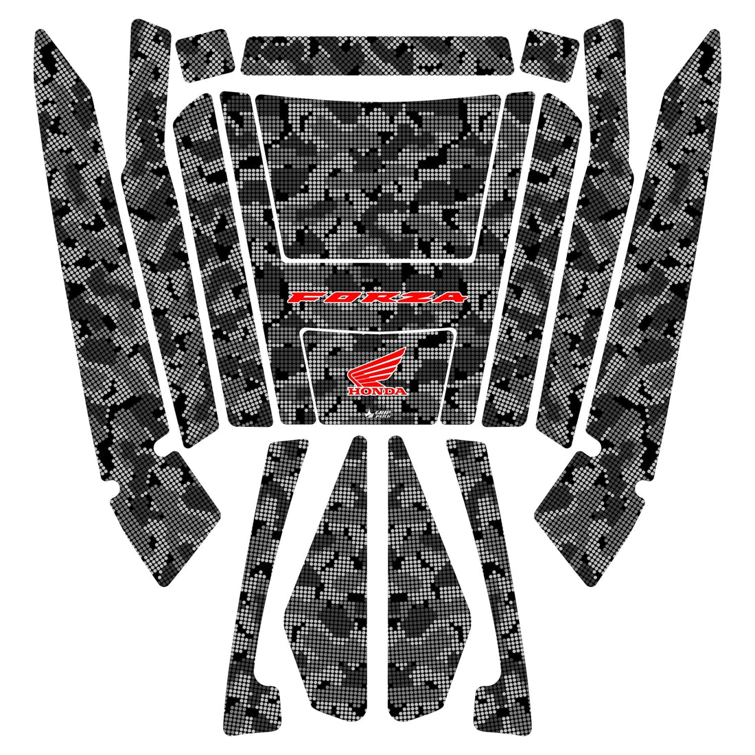 Grippatch Honda Forza 250 ile Uyumlu Renkli Çanta Koruma ÇK-2