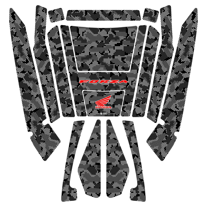 Grippatch Honda Forza 250 ile Uyumlu Renkli Çanta Koruma ÇK-2