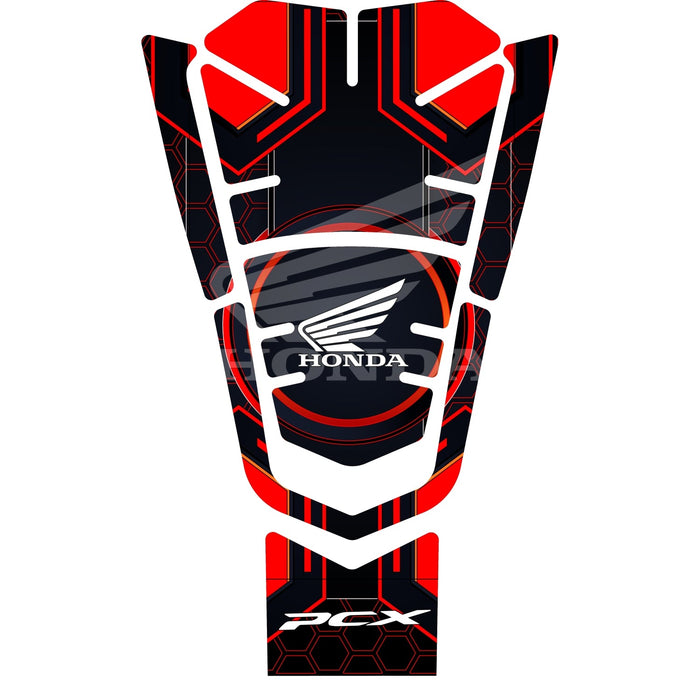 Grippatch Honda PCX 125 (2021-2024) ile Uyumlu 6 Parça Renkli Tank Pad GC19-DK-4