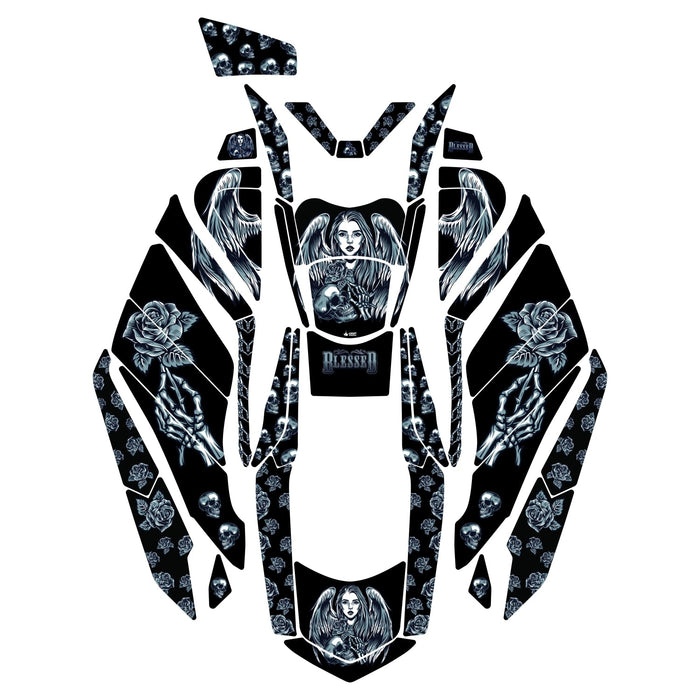 Grippatch Honda PCX 125 (2025) ile Uyumlu 43 Parça Renkli Tank Pad Seti GC40-R1