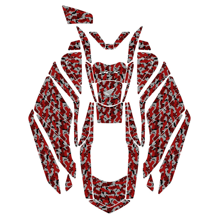 Grippatch Honda PCX 125 (2025) ile Uyumlu 43 Parça Renkli Tank Pad Seti GC40-R3