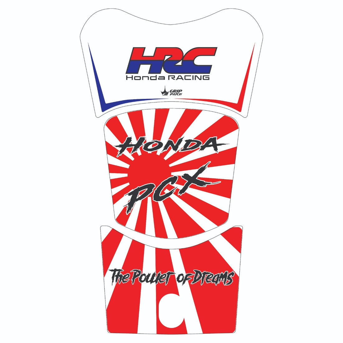 Grippatch Honda PCX 125 (2025) ile Uyumlu Tank Pad GC40-DK-8