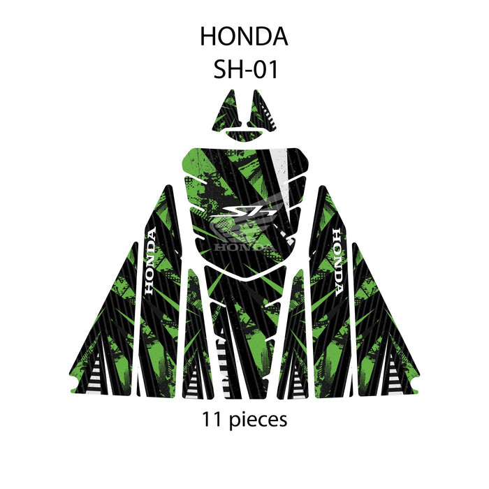 Grippatch Honda SH 125 (2024) ile Uyumlu 11 Parça Tank Pad Seti – GC21-1