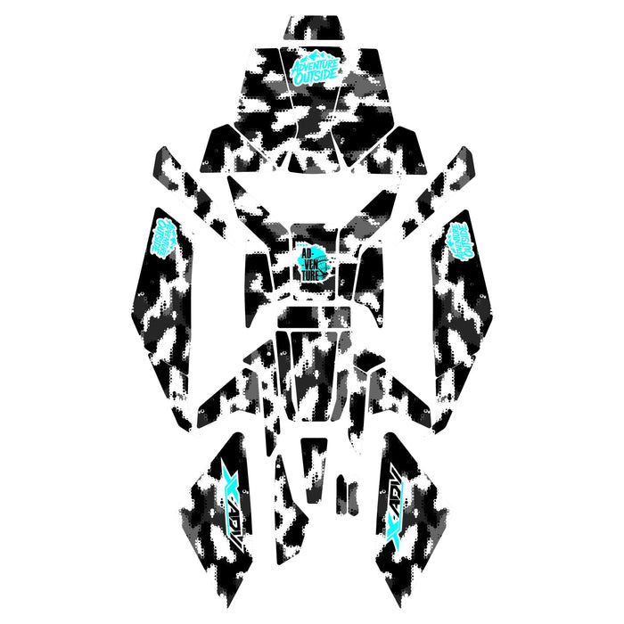 Grippatch Honda X-ADV (2025) ile Uyumlu Renkli Tank Pad Seti 33 Parça GC53-2
