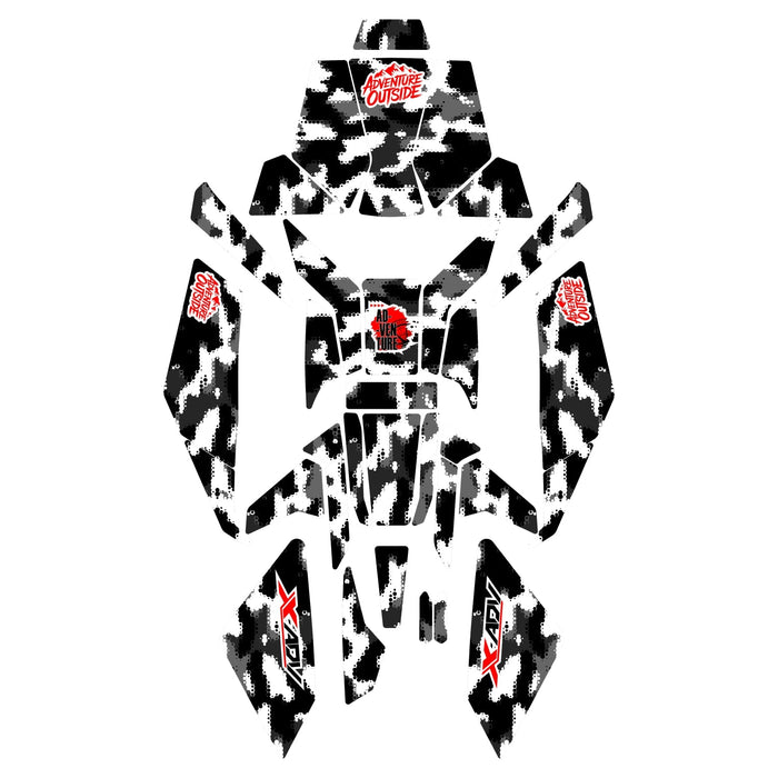 Grippatch Honda X-ADV (2025) ile Uyumlu Renkli Tank Pad Seti 33 Parça GC53-5