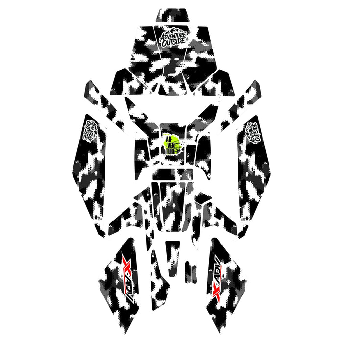 Grippatch Honda X-ADV (2025) ile Uyumlu Renkli Tank Pad Seti 33 Parça GC53-6