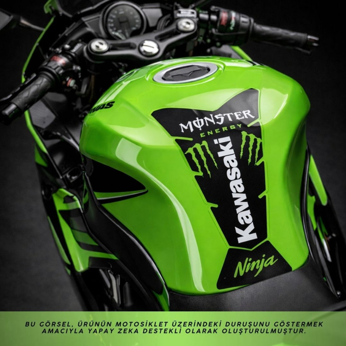 Grippatch Kawasaki ZX-4RR (2025) ile Uyumlu Monster Tank Pad - Depo Koruma