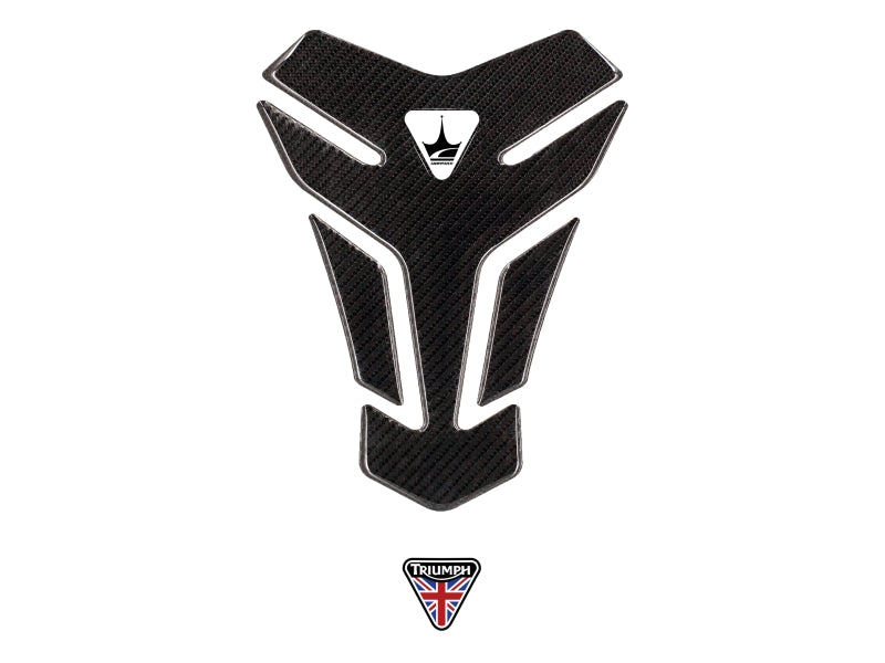 Grippatch Triumph ile Uyumlu Kaydırmaz 6D Karbon Tank Pad GC01