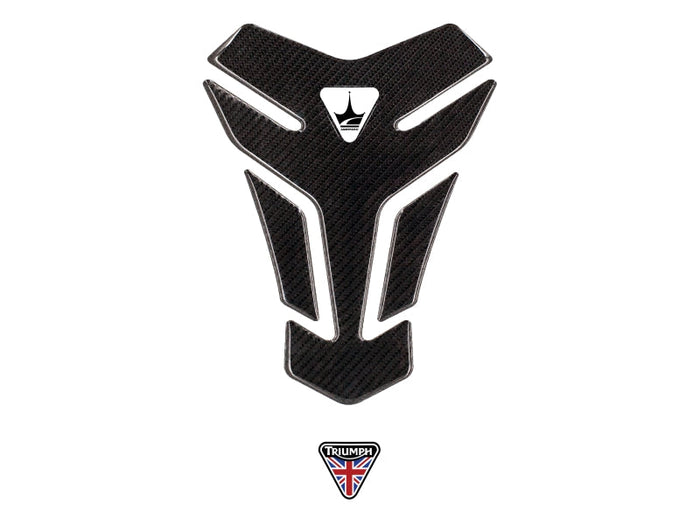 Grippatch Triumph ile Uyumlu Kaydırmaz 6D Karbon Tank Pad GC01