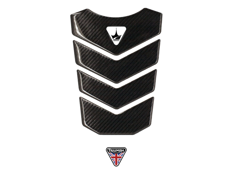 Grippatch Triumph ile Uyumlu Kaydırmaz 6D Karbon Tank Pad GC02
